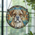 Boxer Stained Glass Effect Suncatcher